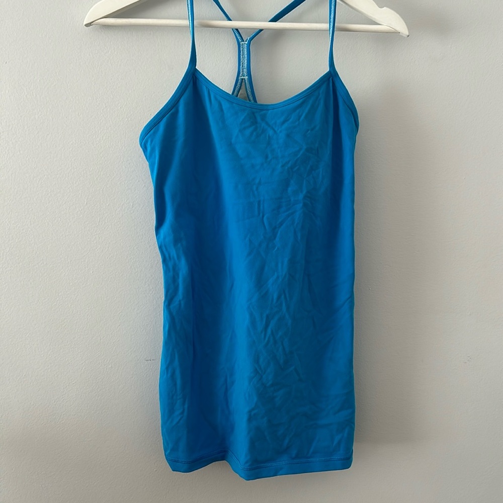 Blue lululemon tank size 8